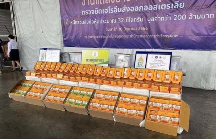 32 kg heroin trong lô hàng cao dán giảm đau xuất khẩu sang Australia