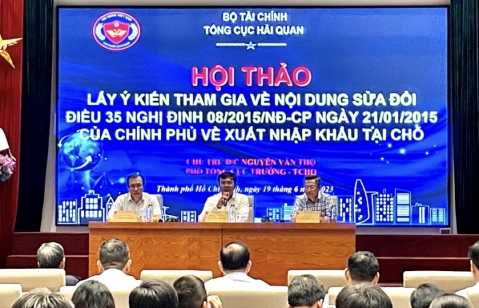 Lấy ý kiến hải quan, doanh nghiệp phía Nam về quản lý XNK tại chỗ