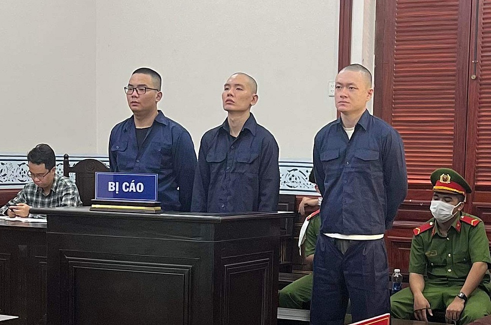 Các bị cáo tại tòa
