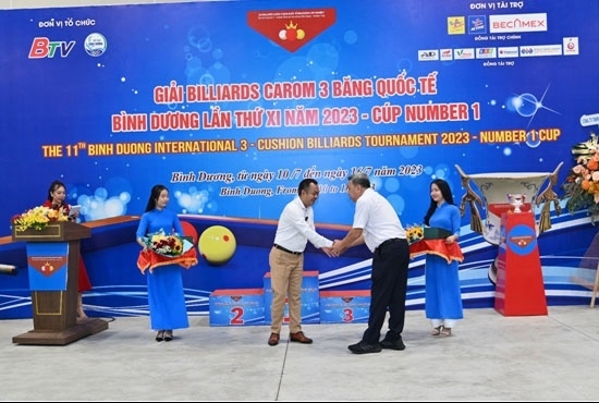 Giải Billiards Carom 3 băng quốc tế Bình Dương năm 2023 – Cúp Number 1 quy tụ 64 tay cơ chuyên nghiệp
