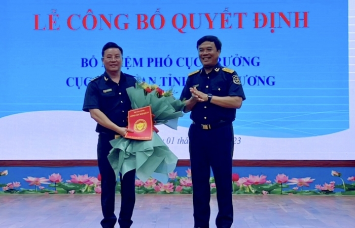 Bổ nhiệm Phó cục trưởng Cục Hải quan Bình Dương Tống Quốc Thịnh