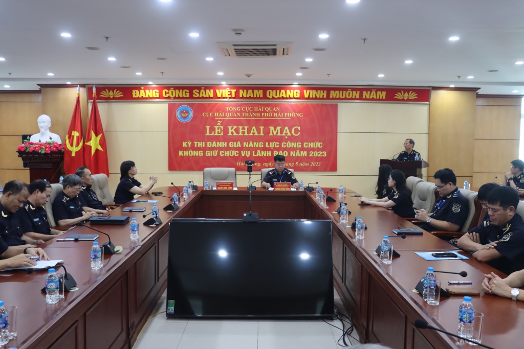 452 công chức Hải quan Hải Phòng thi đánh giá năng lực