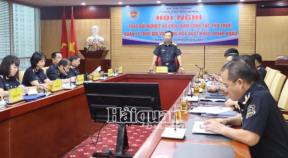 Tổng cục trưởng Nguyễn Văn Cẩn phát biểu chỉ đạo tại hội nghị. Ảnh: H.Nụ