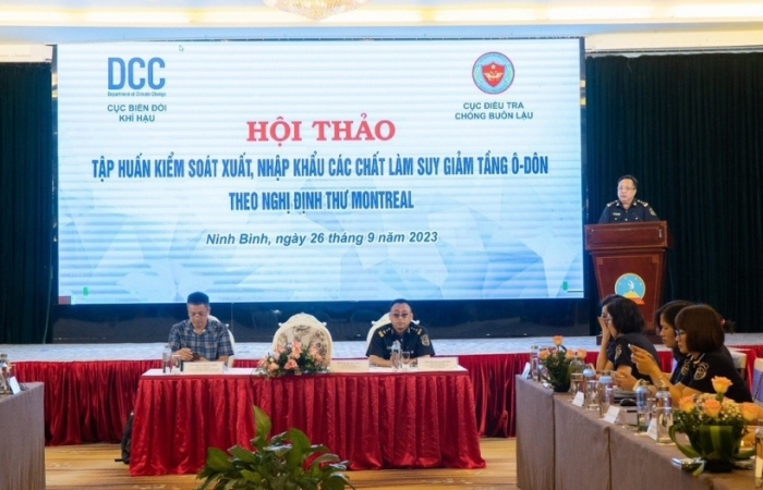 Tập huấn công tác kiểm soát đối với xuất nhập khẩu các chất làm suy giảm tầng ô-dôn