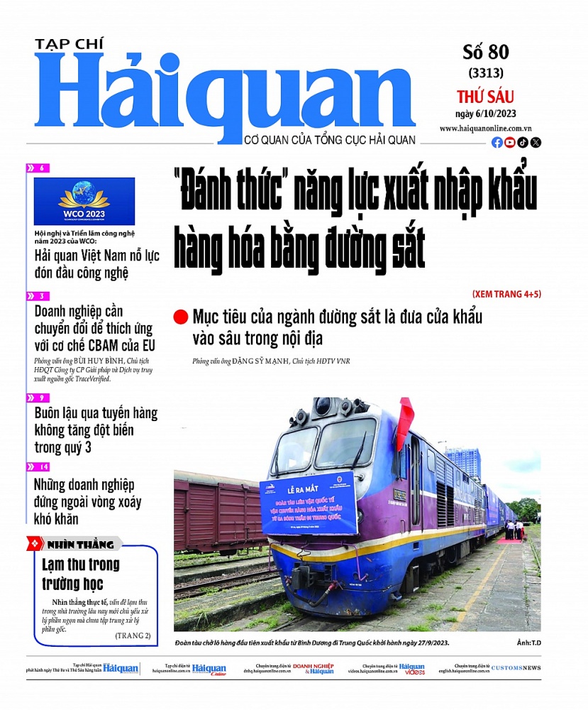 Những thông tin hấp dẫn trên Tạp chí Hải quan số 80 phát hành ngày 6/10/2023