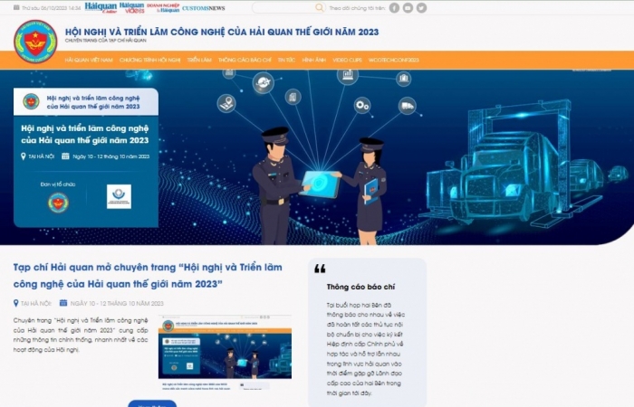 Tạp chí Hải quan mở chuyên trang “Hội nghị và Triển lãm công nghệ của Hải quan thế giới năm 2023”
