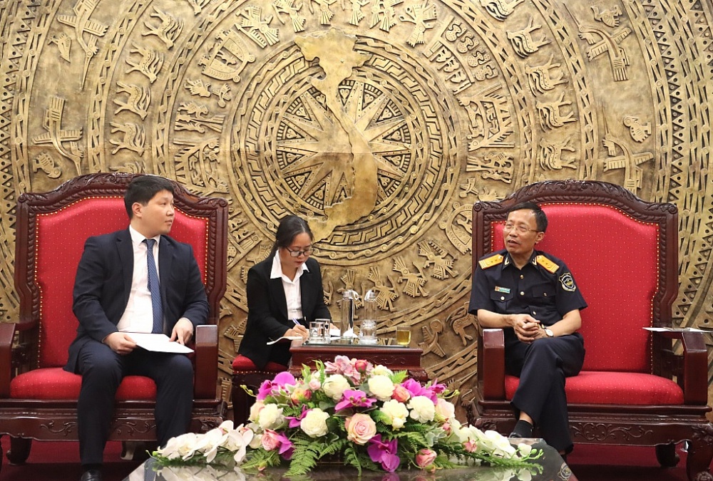 Quang cảnh buổi tiếp. Ảnh: Quang Hùng