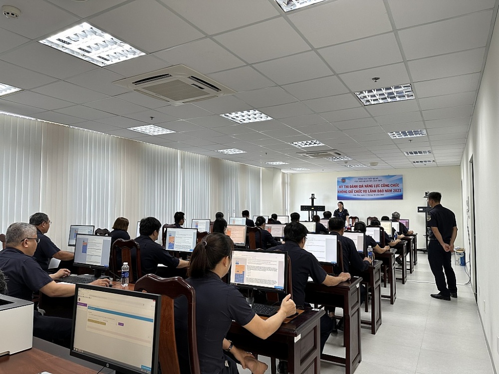 65 công chức Hải quan TP Cần Thơ tham gia đánh giá năng lực năm 2023