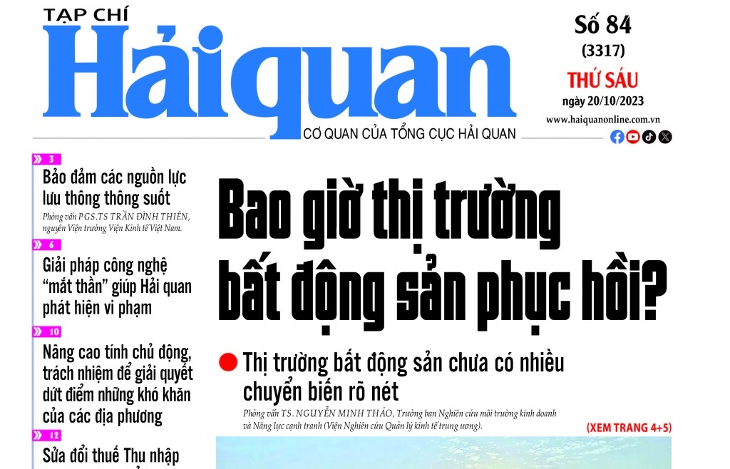 Những thông tin hấp dẫn trên Tạp chí Hải quan số 84 phát hành ngày 20/10/2023
