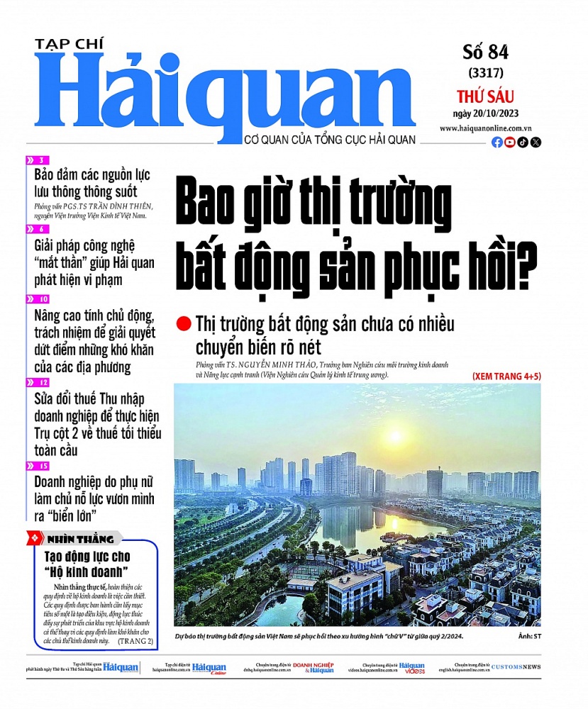 Những thông tin hấp dẫn trên Tạp chí Hải quan số 84 phát hành ngày 20/10/2023 Những thông tin hấp dẫn trên Tạp chí Hải quan số 84 phát hành ngày 20/10/2023