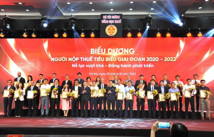 Biểu dương 138 doanh nghiệp nộp thuế tiêu biểu giai đoạn 2020-2022