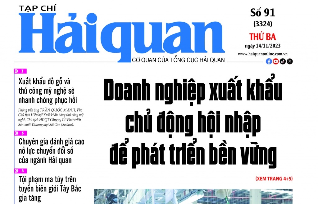 Những thông tin hấp dẫn trên Tạp chí Hải quan số 91 phát hành ngày 14/11/2023