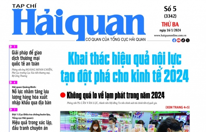 Những thông tin hấp dẫn trên Tạp chí Hải quan số 5 phát hành ngày 16/1/2024