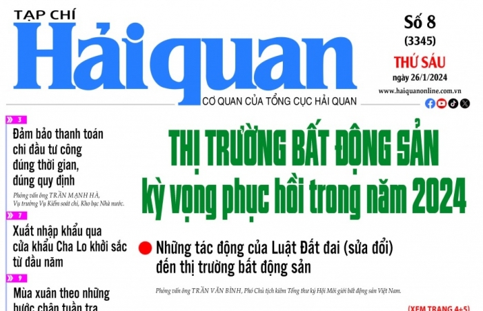 Những thông tin hấp dẫn trên Tạp chí Hải quan số 8 phát hành ngày 26/1/2024