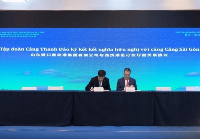 Cảng Sài Gòn hợp tác với cảng Thanh Đảo phục vụ phát triển XNK