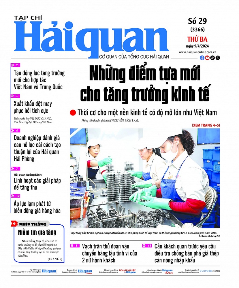 Những thông tin hấp dẫn trên Tạp chí Hải quan số 29 phát hành ngày 9/4/2024