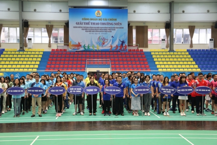 Giải Thể thao năm 2024 của Công đoàn Bộ Tài chính chính thức khai mạc