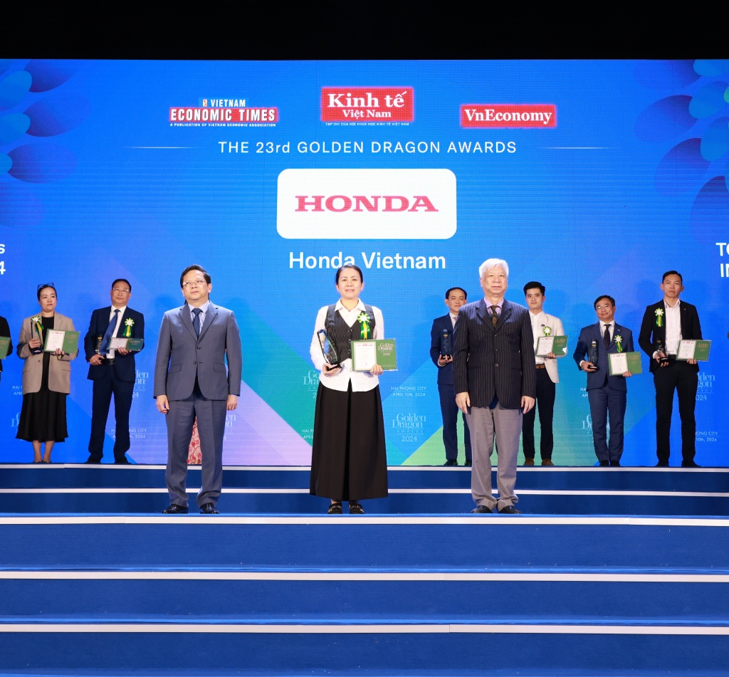 Honda Việt Nam nhận giải thưởng Rồng Vàng năm 2024