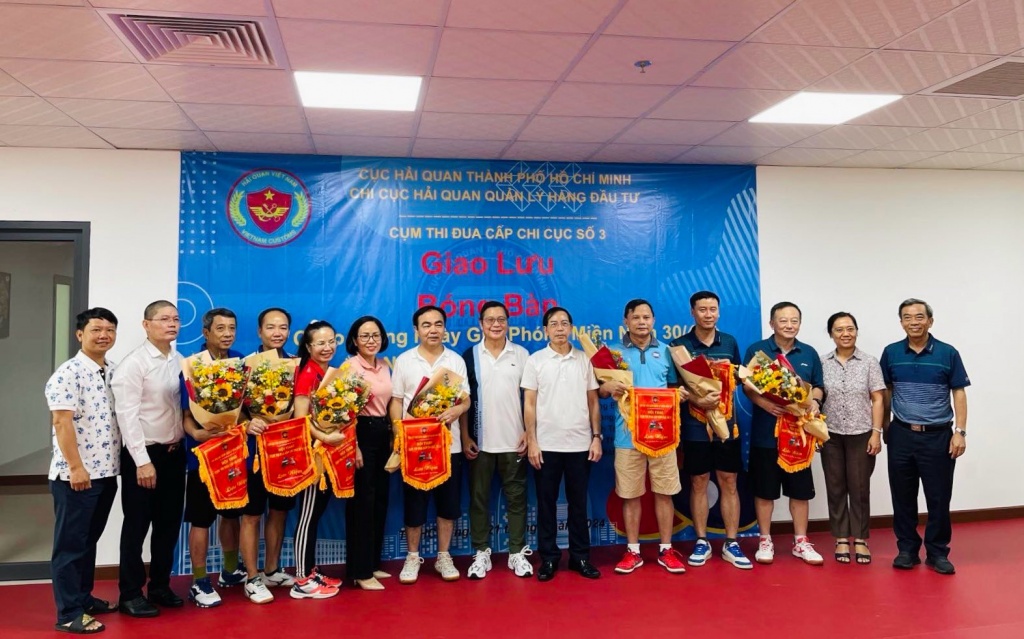 Sôi nổi Hội thao giao lưu bóng bàn giữa 5 đơn vị Hải quan phía Nam