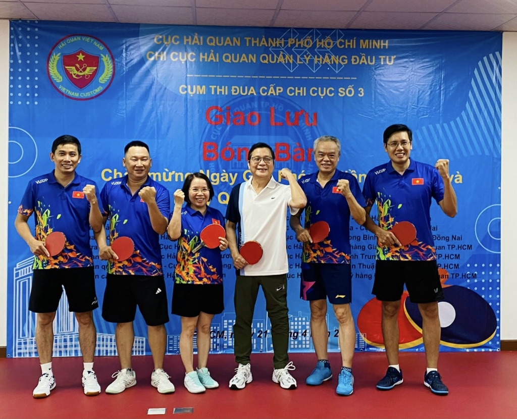 Sôi nổi Hội thao giao lưu bóng bàn giữa 5 đơn vị Hải quan phía Nam