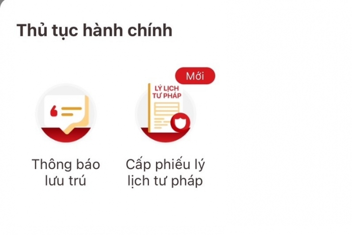 Hà Nội triển khai thí điểm thủ tục cấp Phiếu Lý lịch tư pháp trên VneID