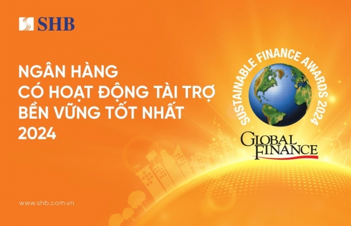 SHB năm thứ hai liên tiếp được vinh danh Ngân hàng có hoạt động tài trợ bền vững tốt nhất
