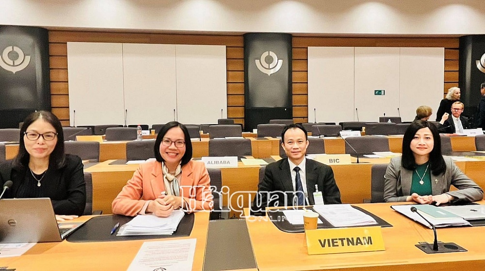 Đoàn Hải quan Việt Nam tham dự phiên họp. Ảnh: Thu Trang