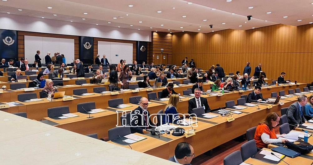 Quang cảnh Phiên họp lần thứ 243/244 của Ủy ban Kỹ thuật thương trực (PTC) Tổ chức Hải quan thế giới (WCO). Ảnh: Thu Trang