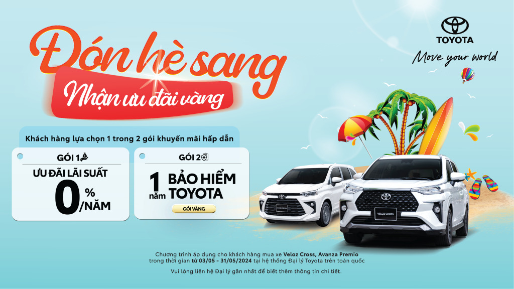 Mua Toyota Veloz Cross và Toyota Avanza Premio được vay lãi suất 0% trong 1 năm