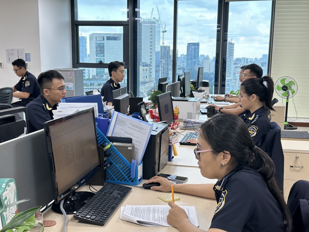 Phòng Thuế XNK- Cục Hải quan TPHCM. Ảnh: T.H
