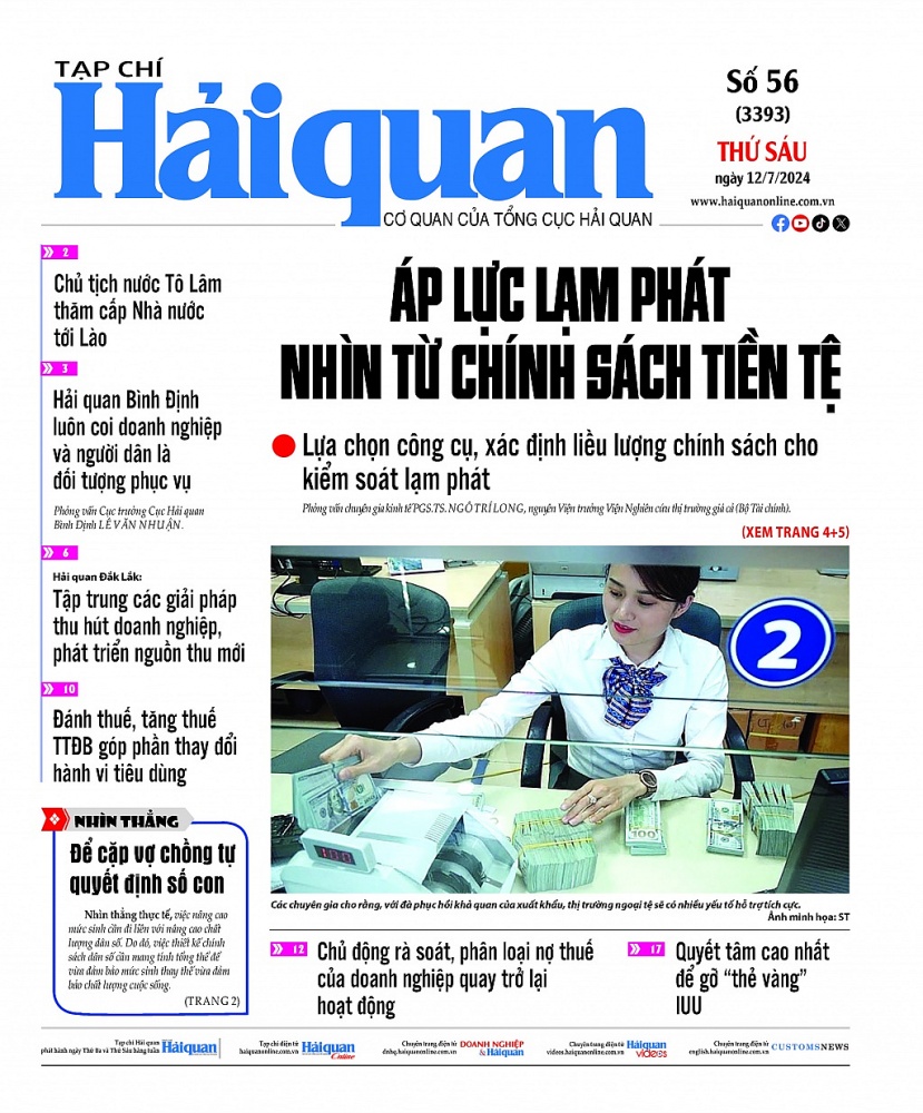 Những thông tin hấp dẫn trên Tạp chí Hải quan số 56 phát hành ngày 12/7/2024