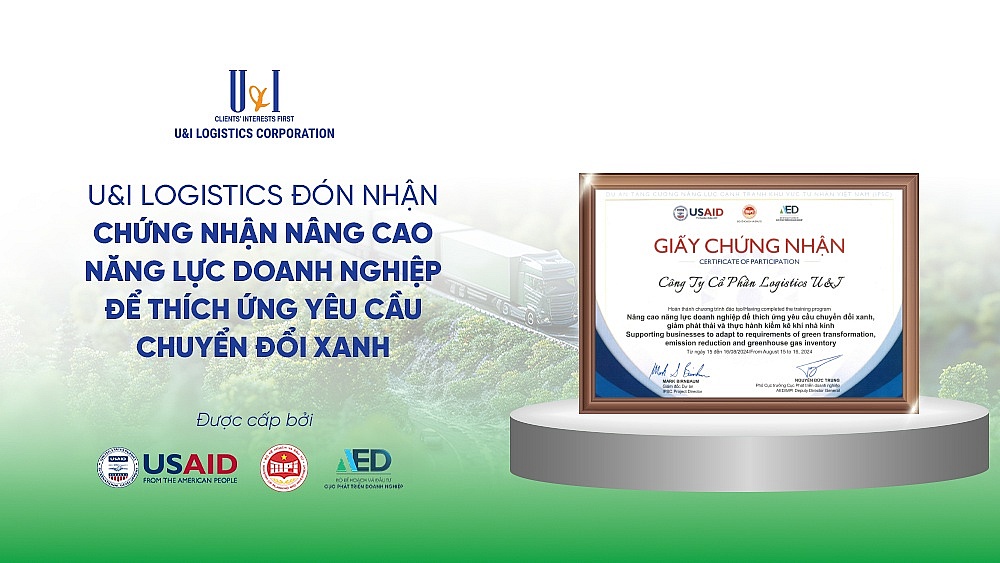 U&I Logistics lọt top 10 doanh nghiệp xuất sắc tại Sáng kiến ESG Việt Nam 2025