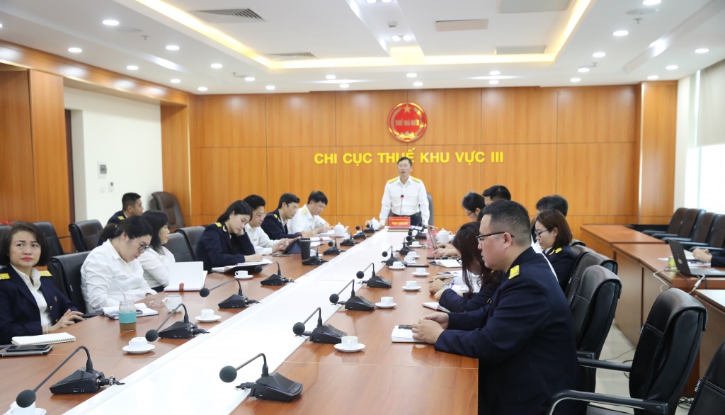 Thuế khu vực III triển khai quy trình quản lý thuế theo tổ chức bộ máy mới