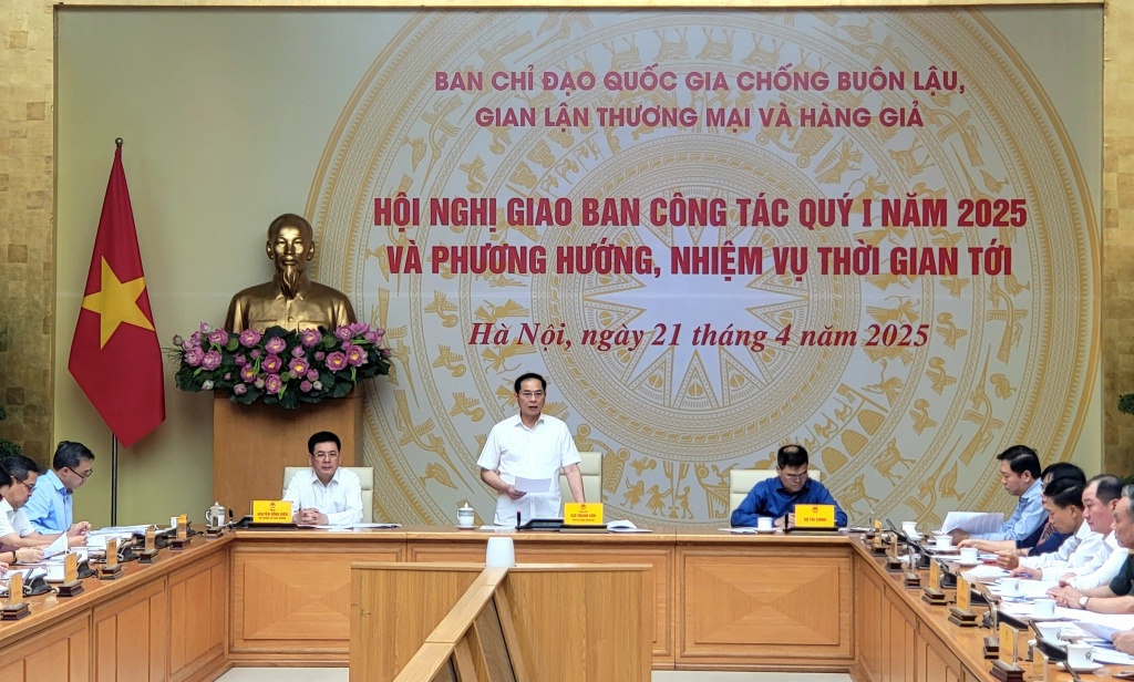Đ/c Bùi Thanh Sơn, Phó Thủ tướng Chính phủ, Trưởng Ban Chỉ đạo 389 quốc gia chủ trì Hội nghị