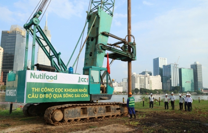 Khởi động dự án cầu đi bộ qua sông Sài Gòn