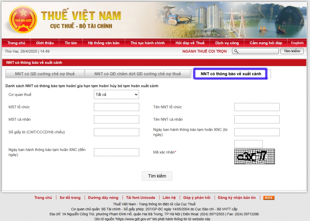 Sớm triển khai thông báo tạm hoãn xuất cảnh điện tử do nợ thuế