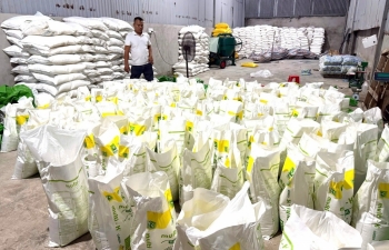 Dán nhãn và kiểm tra chất lượng hàng hóa nhập khẩu mặt hàng phân bón hữu cơ