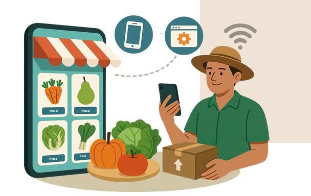 Nông dân thời 5G: Gieo hạt trên ruộng, bán hàng trên mạng Nông dân thời 5G: Gieo hạt trên ruộng, bán hàng trên mạng