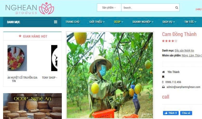 Thương mại điện tử: Kênh tiêu thụ mới của nông sản Nghệ An