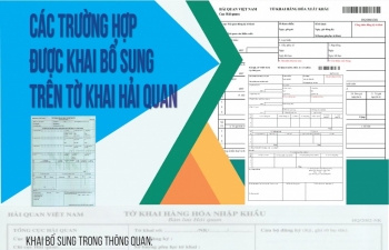 (INFOGRAPHICS): Các trường hợp được khai bổ sung trên tờ khai hải quan