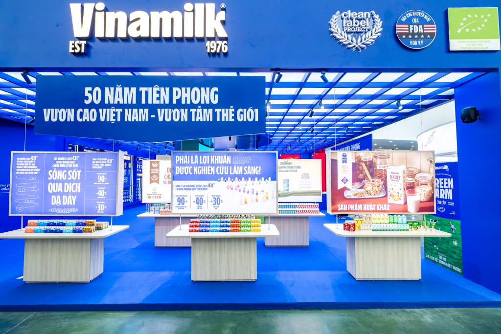 Vinamilk tạo điểm nhấn tại Triển lãm thành tựu đất nước