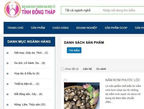Đồng Tháp: Thúc đẩy thương mại điện tử để tiêu thụ sản phẩm OCOP