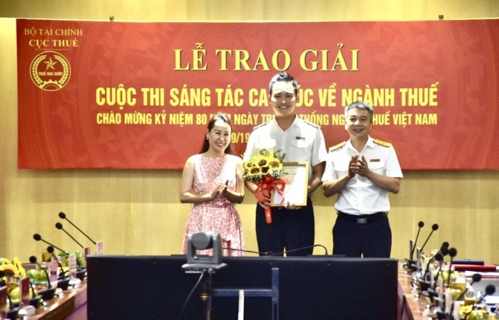Trao giải Cuộc thi sáng tác ca khúc về ngành Thuế