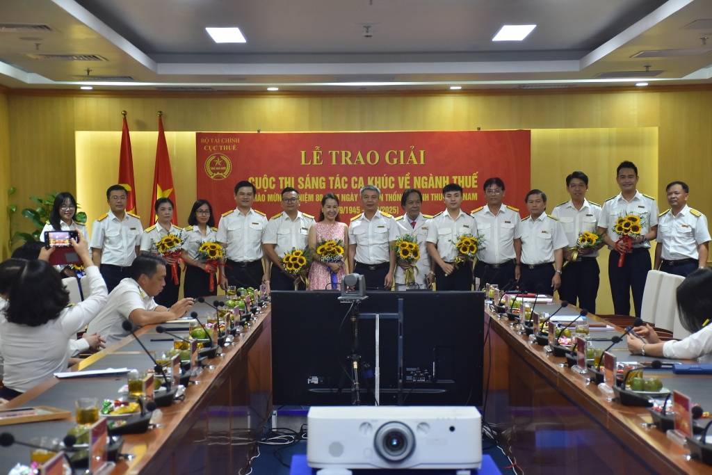 Trao giải Cuộc thi sáng tác ca khúc về ngành Thuế