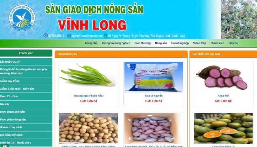 Vĩnh Long mở rộng “biên giới số” cho nông sản