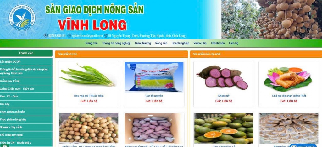 Vĩnh Long mở rộng “biên giới số” cho nông sản