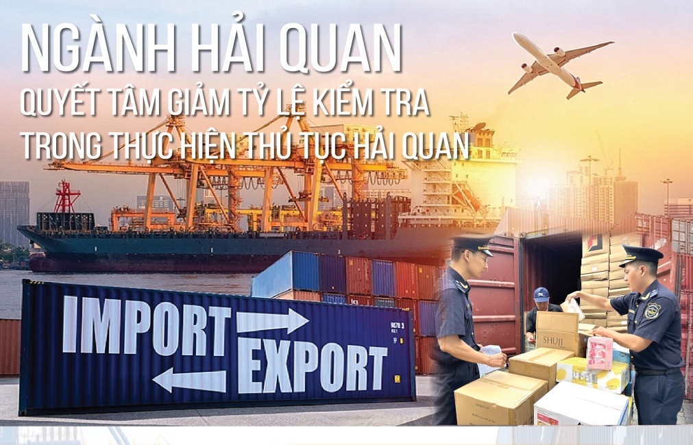 (INFOGRAPHIS): Ngành Hải quan quyết tâm giảm tỷ lệ kiểm tra trong thực hiện thủ tục