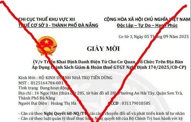Cảnh giác với hành vi mạo danh cơ quan Thuế