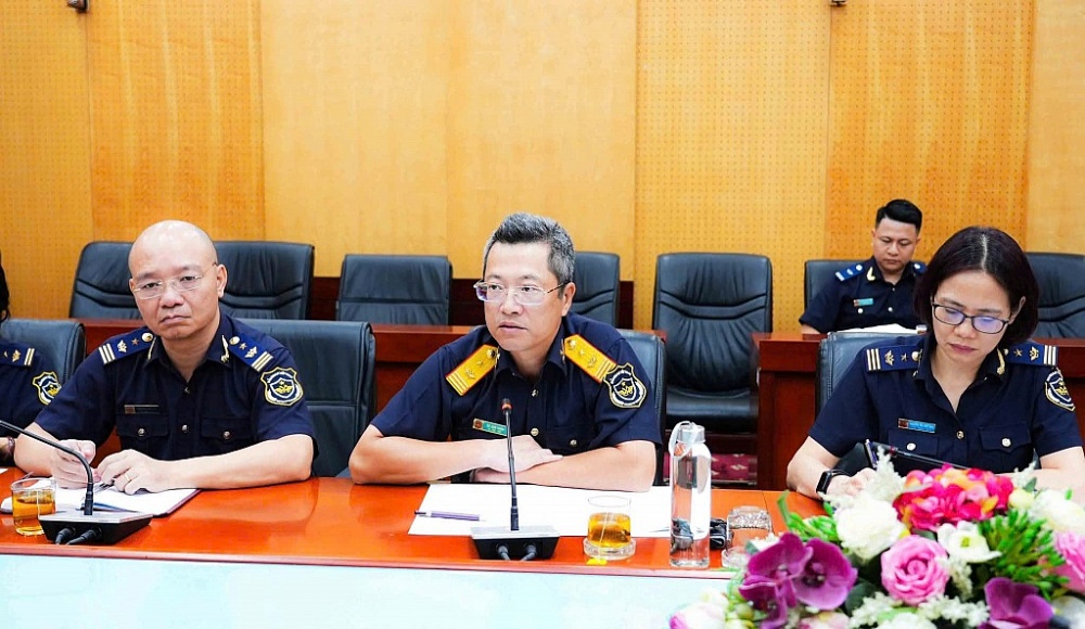 Phó Cục trưởng Âu Anh Tuấn phát biểu tại buổi tiếp