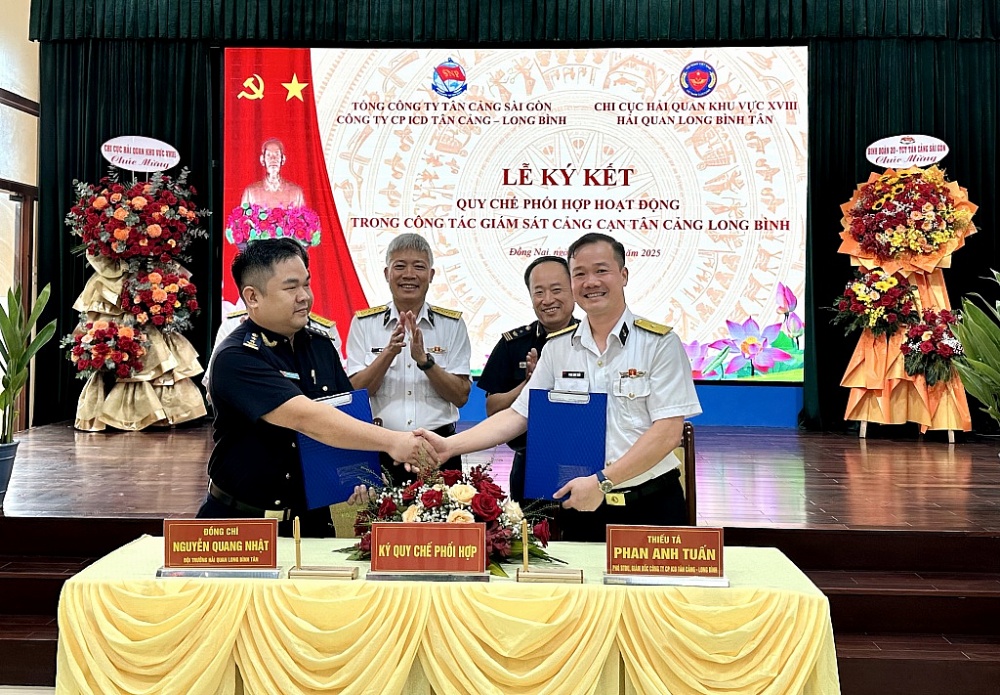 Hải quan Long Bình Tân – ICD Tân Cảng Long Bình ký quy chế phối hợp nâng cao hiệu quả giám sát cảng cạn